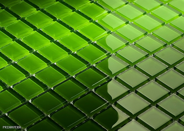 Mozaika sklenená zelená