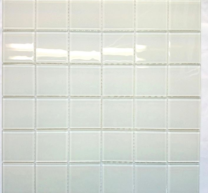 Mozaika sklenená biela K205