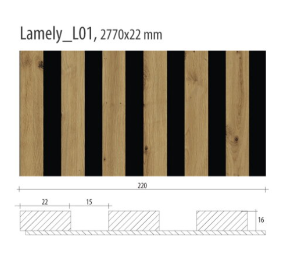 Lamelový panel L01