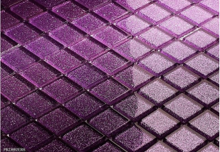Mozaika sklenená brokát fialová