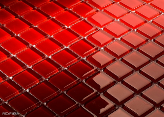 Mozaika sklenená červená