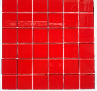 Mozaika sklenená červená K202